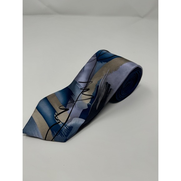 J. Garcia Other - J. Garcia Abstract Collection Fifty Necktie -‎ Men's Designer Blue Tie